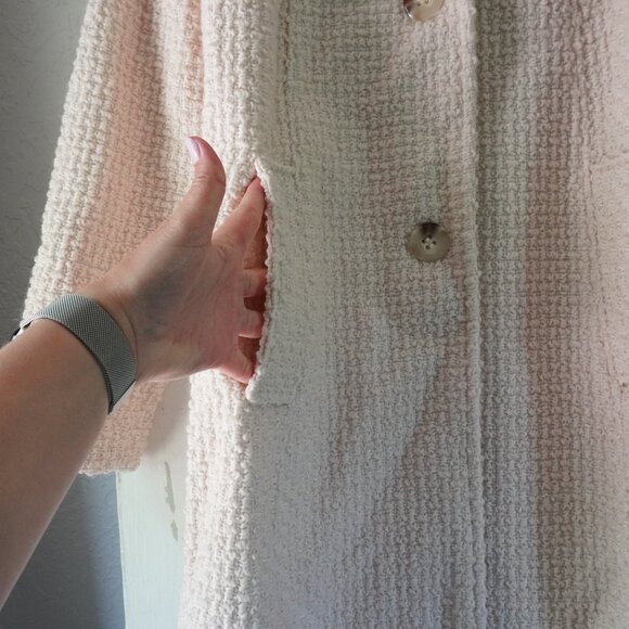 Liz Claibourne Textured Midi Coat Size Small - Picture 2 of 11